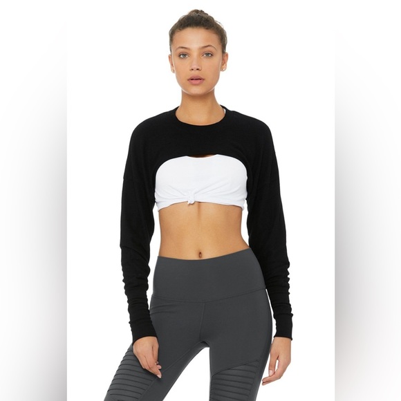 Alo Yoga “Extreme Long Sleeve Top” in Black - Picture 7 of 7
